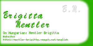 brigitta mentler business card